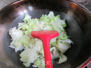 烤火腿炒包心菜的做法步骤：5