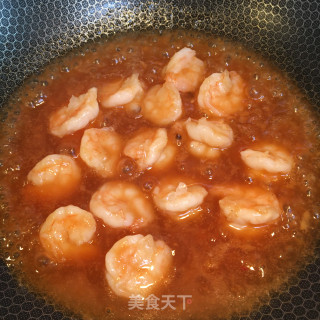 茄汁虾仁的做法步骤：4