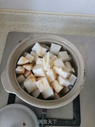 白萝卜牛肉煲的做法步骤：9