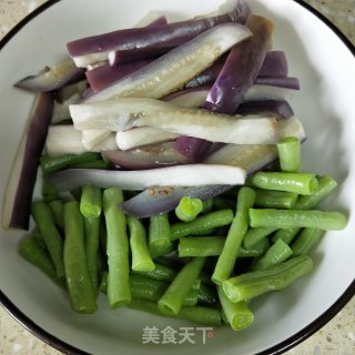 茄子拌豆角的做法步骤：8