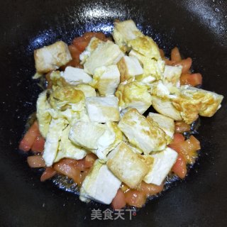 鸡蛋炒豆腐的做法步骤：10