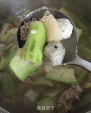 丝瓜竹荪鲮鱼丸汤的做法步骤：10