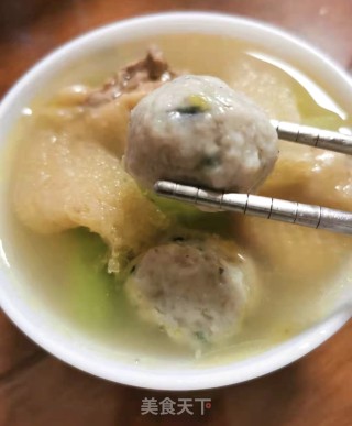 丝瓜竹荪鲮鱼丸汤的做法步骤：11