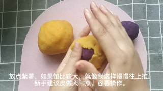 不用烤箱也能做的月饼，6个月宝宝就能吃，中秋也给宝宝尝一口！的做法步骤：8