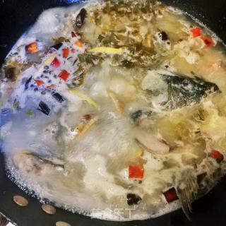 酸菜桂花鱼的做法步骤：6