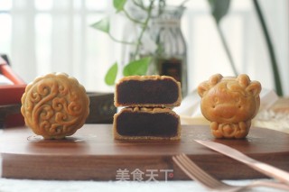 人间小美味，凤梨and豆沙广式月饼！表皮油亮，新手零失败！的做法步骤：20