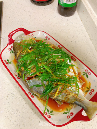 清蒸仓鱼的做法步骤：7