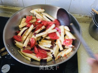 剁辣椒炒茄子的做法步骤：6