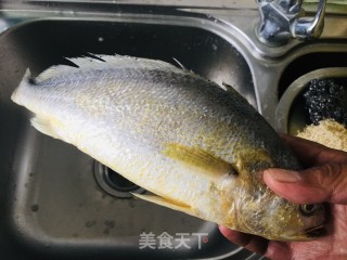 清蒸黄鱼的做法步骤：1