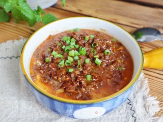 鲜香嫩滑肉末蒸蛋羹❗️快手早餐蒸鸡蛋的做法步骤：12