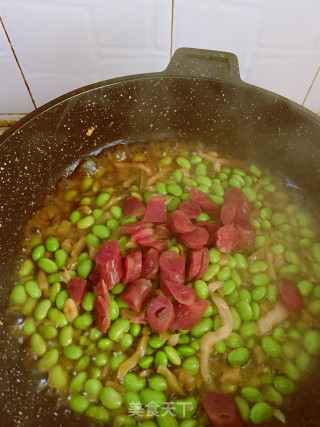 榨菜毛豆的做法步骤：4