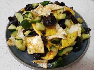 鸡蛋拌黄瓜木耳的做法步骤：14
