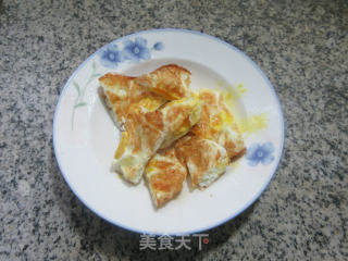 煎鸡蛋炒莲藕的做法步骤：3