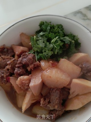 鲜笋烧牛肉的做法步骤：6