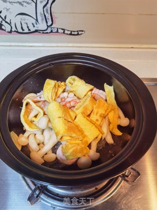 虾仁豆腐煲的做法步骤：9