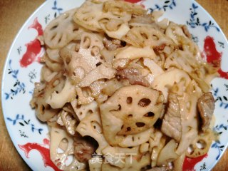 藕片炒肉的做法步骤：11