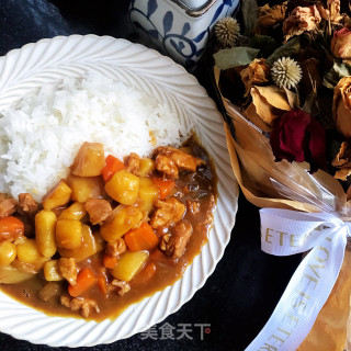 咖喱土豆鸡肉饭的做法步骤：15