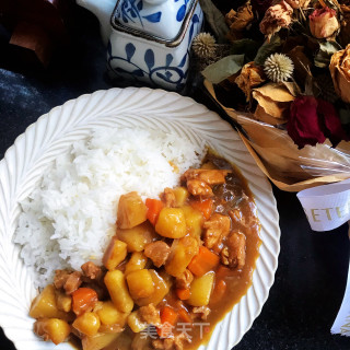 咖喱土豆鸡肉饭的做法步骤：16