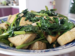空心菜炒豆腐的做法步骤：7