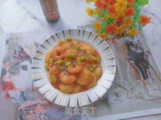 虾仁玉子豆腐的做法步骤：11