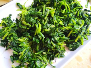菠菜拌毛蚬子的做法步骤：3