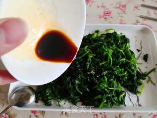 菠菜拌毛蚬子的做法步骤：5
