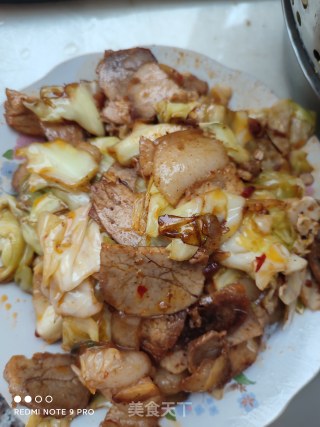 猪肉炒包菜的做法步骤：7