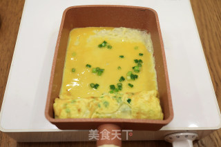 快手美味早餐之秋葵厚蛋烧&大虾青菜面的做法步骤：7