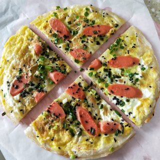 鸡蛋火腿煎饼的做法步骤：9