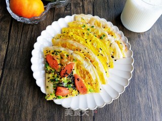 鸡蛋火腿煎饼的做法步骤：10