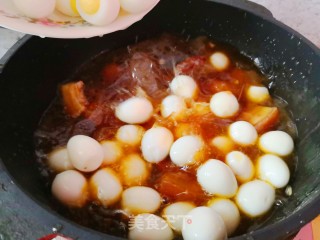 红烧肉炖干豆角的做法步骤：6