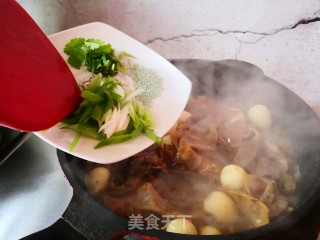 红烧肉炖干豆角的做法步骤：8