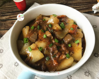 黑椒牛肉烩冬瓜的做法步骤：10