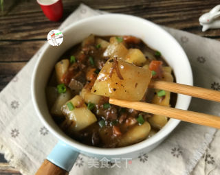 黑椒牛肉烩冬瓜的做法步骤：12