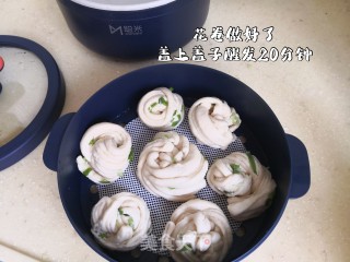 牛奶花卷的做法步骤：9