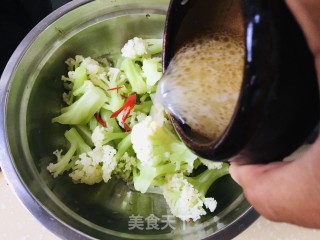 凉拌有机菜花的做法步骤：4