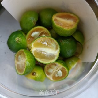 蜜糖腌青桔的做法步骤：8