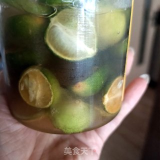 蜜糖腌青桔的做法步骤：14