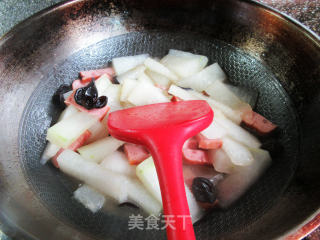 黑木耳烤火腿煮冬瓜的做法步骤：9