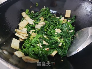 苋菜炒豆腐的做法步骤：5