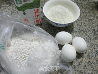 冰镇牛奶鸡蛋西米露的做法步骤：1