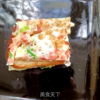 鹅蛋煎吐司的做法步骤：16