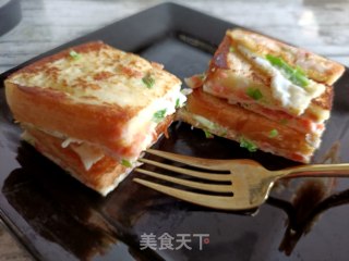 鹅蛋煎吐司的做法步骤：18