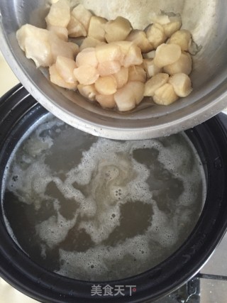 鲜贝烧骨粥的做法步骤：8