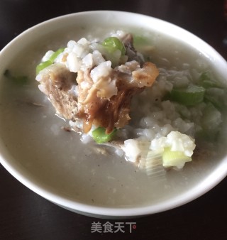 鲜贝烧骨粥的做法步骤：10
