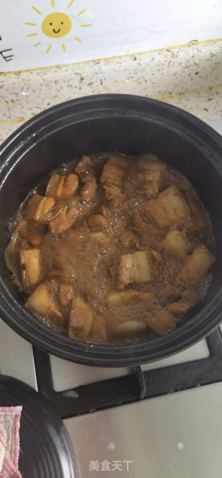 鹌鹑蛋红烧肉的做法步骤：7