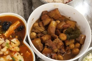 鹌鹑蛋红烧肉的做法步骤：9