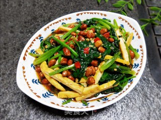 菠菜拌豆干的做法步骤：8