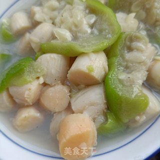 鲜贝丝瓜汤粉的做法步骤：5
