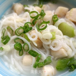 鲜贝丝瓜汤粉的做法步骤：8